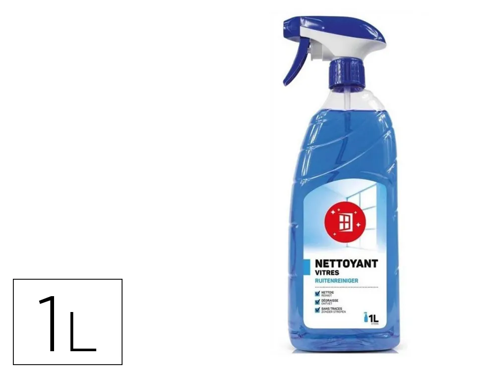 Lave-vitres coldis actiff pro nettoie dégraisse fait briller vitres surfaces modernes pistolet 1l