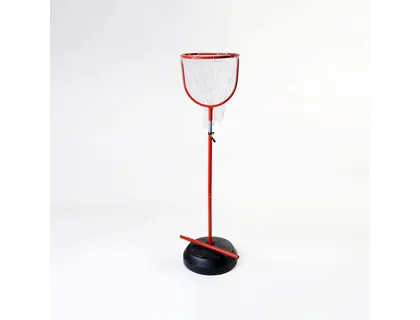 Panier de basket junior base lestable poteau en acier hauteur réglable 1,20m/2,70m