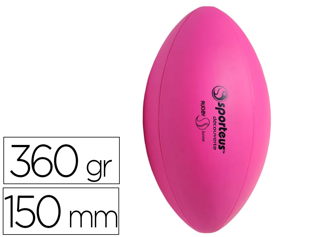 Ballon de rugby plastico rototech junior initiation en pvc diamètre 150mm 360g