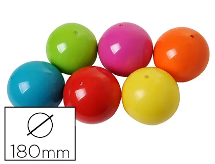 Balle scolaire plastico rototech en pvc gonflable unie lisse diamètre 180mm 100g