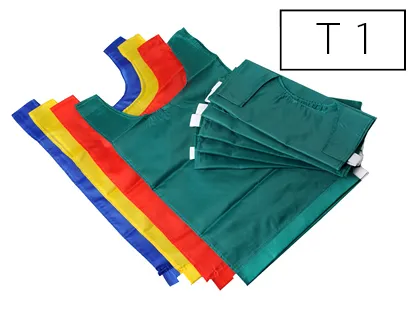 Chasuble plastico rototech en nylon avec élastique taille 1 minime unicolore lot de 6 unités