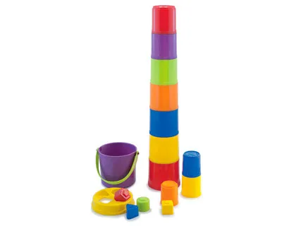 Jeu miniland giant 10 petits verres à empiler