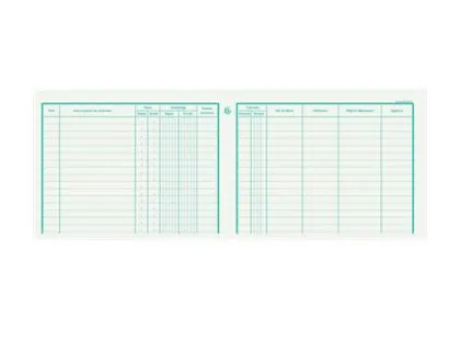 Carnet de bord exacompta suivi des déplacements 64 pages 10 colonnes 496 déplacements