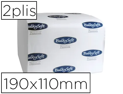 Papier hygienique pure ouate blanche écolabel 2 plis feuille 190x110mm 36 paquets 250 unités