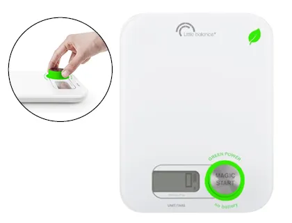 Pèse-lettres codamex green power 5kg sans piles ni solaire plateau verre trempé 246x191x14mm écran lcd