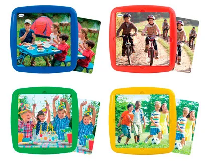Puzzle miniland loisir entre amis set de 4 unités 36 pièces