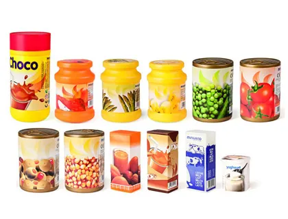 Jeu miniland aliments emballés 12 pi’èces