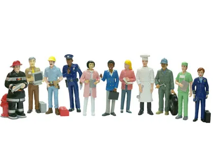 Jeu miniland figurines métier s et professions boîte de 11 unités