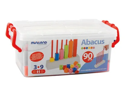 Jeu miniland abacus multibase 90 pi’èces