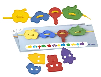 Jeu miniland activités figurines 40 pi’èces + 5 lacets