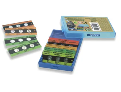 Jeu miniland pr•éparations microscopiques 18 plaquettes