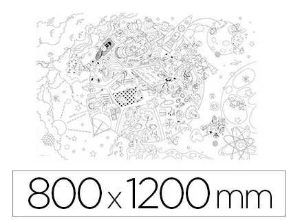 Coloriage géant bouchut savants fous 80x120cm sous étui carton