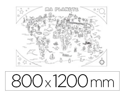 Coloriage géant bouchut atlas 80x120cm sous étui carton