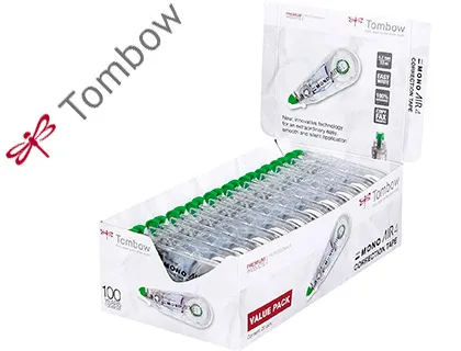 Correcteur tombow compact mono air frontal ruban 10mx4.2mm pack 15 unités + 5 gratuits