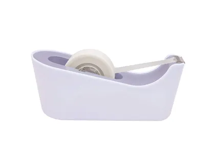 Dévidoir scotch c18 l 6 rouleaux lavande + 6 rubans adhésifs 19mmx33m