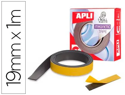 Ruban magnétique apli adhésif permanent 19mmx1m