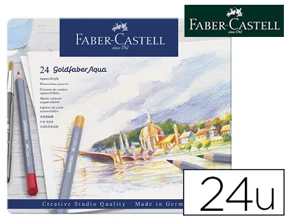 Crayon couleur faber castell goldfaber aquarellable boîte 24 unités