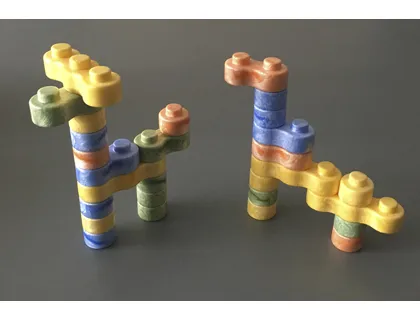 Jeu de construction oz international pilibati 4 coloris assortis sachet de 80 pièces