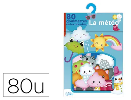 Gommettes autocollantes la météo 80 unités