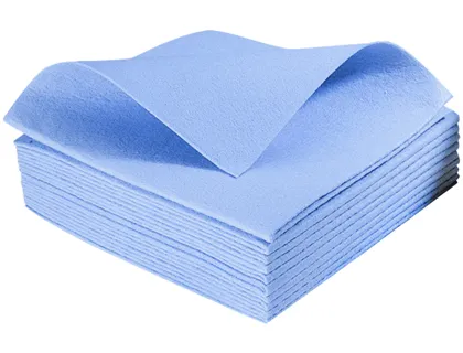 Lavette non tissée 38x38cm coloris bleu lot 10 unités