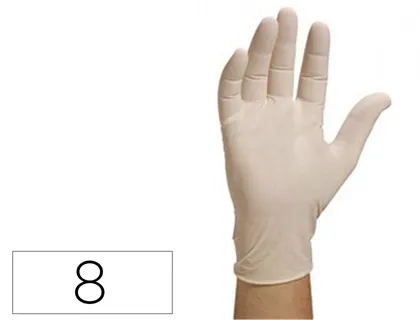 Gant à usage unique jetable non poudré taille l 8 et demi - lot de 100 un