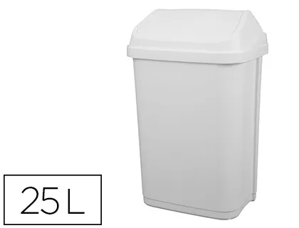 Poubelle plastique à couvercle basculant 25l