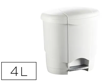 Poubelle hygiénique pédale + bac intérieur amovible idéale salle de bains 4l