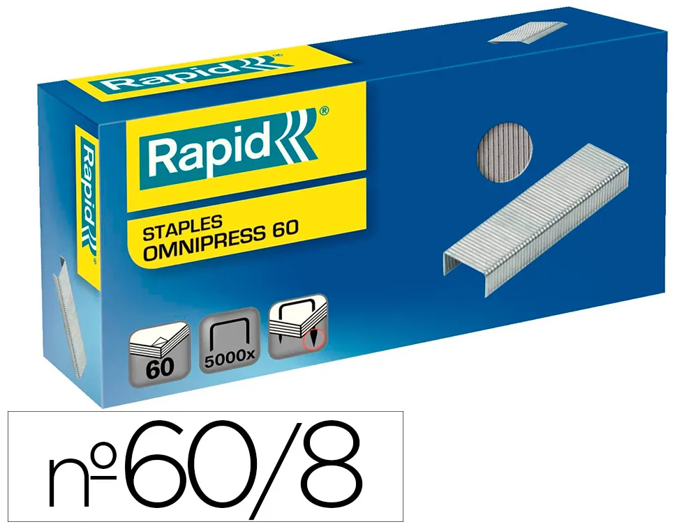 Agrafe rapid omnipress 60 boîte 5000 unités