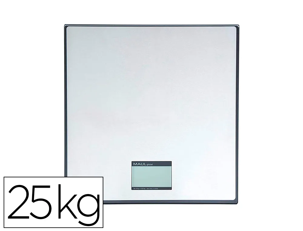 Pese-paquets maulglobal 25kg 2 piles micro aaa fournies faible consommation ecran visualisation lcd 32x32x2,7cm