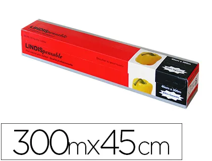 Film alimentaire etirable sans phtalates sans bisphenol a 300mx45cm boite distributrice