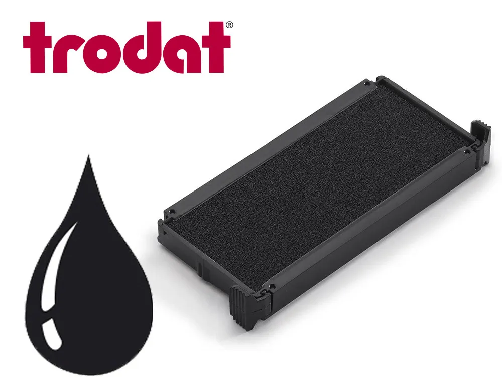 Cassette encrage trodat 6/4912 pour tampon encreur 4912/4952/4992/4912t/ x-print coloris bleu boite de 10 unites