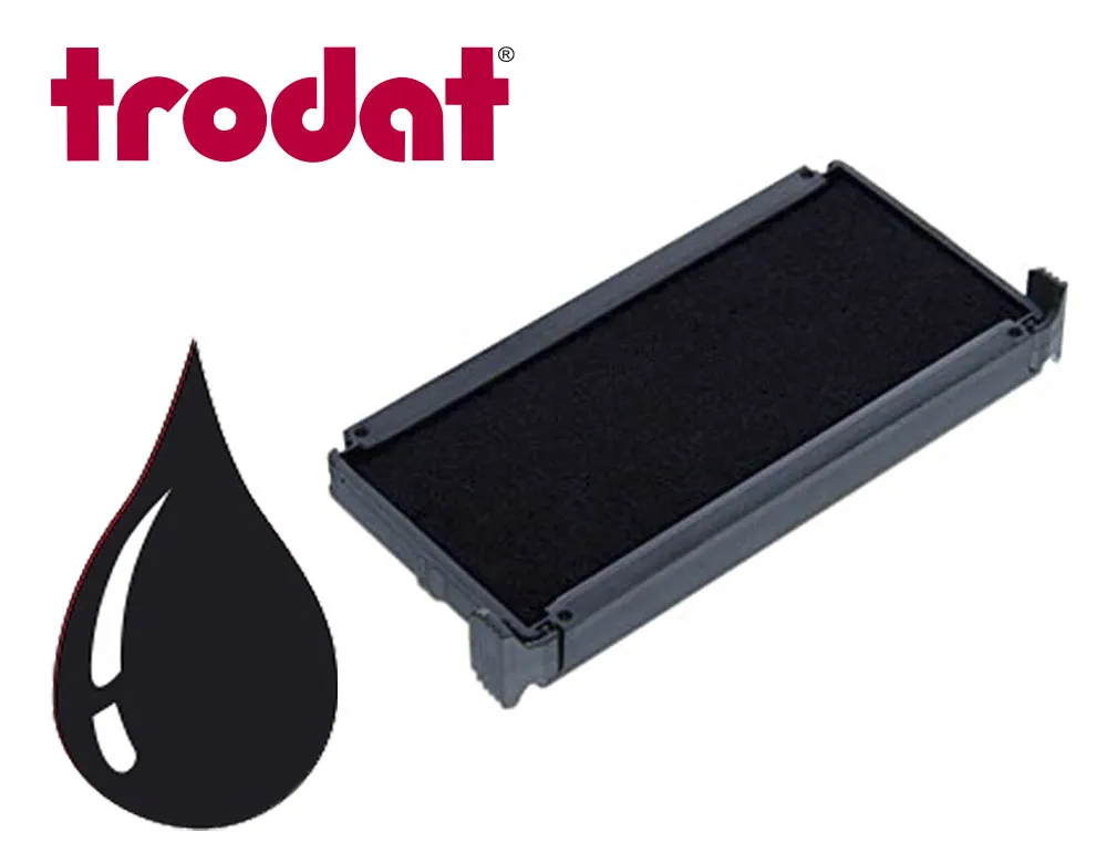 Cassette encrage trodat 6/50a pour tampon metal line 5030/5200/5430/5431/5435/5546 coloris noir