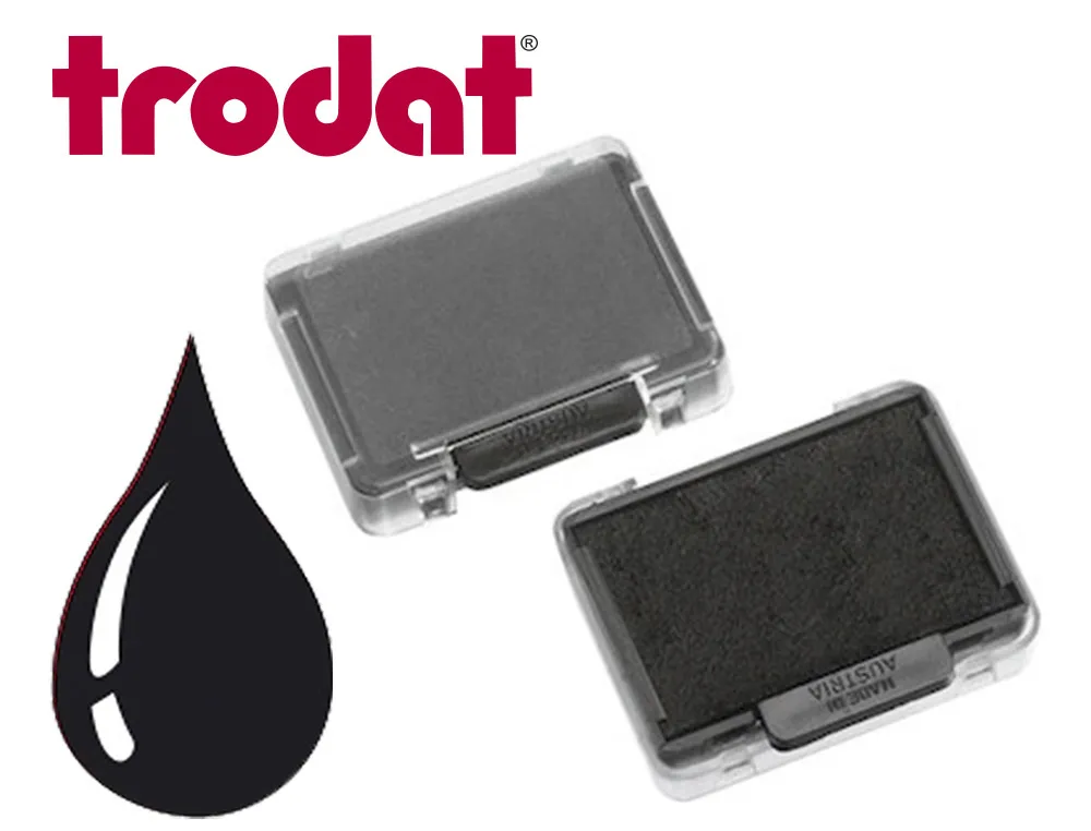 Cassette encrage trodat 6/4750a pour tampon printy 4750/4755/4760/4941 coloris noir