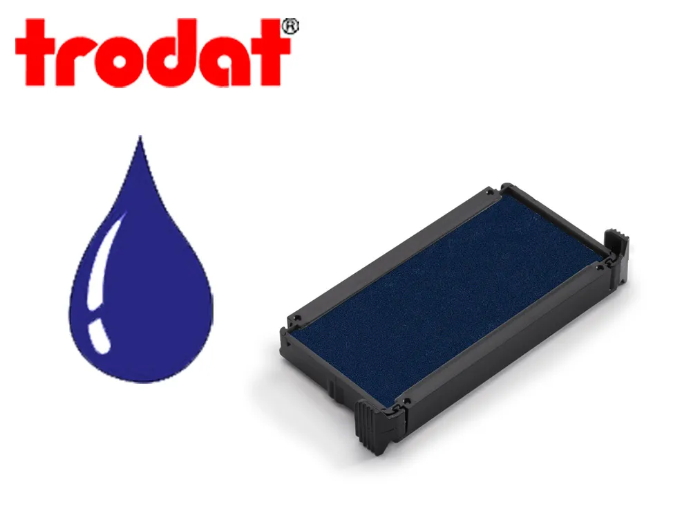 Cassette encrage trodat 6/4911b pour tampon printy 4800/4820/4822b/4846/4911/4911t coloris bleu