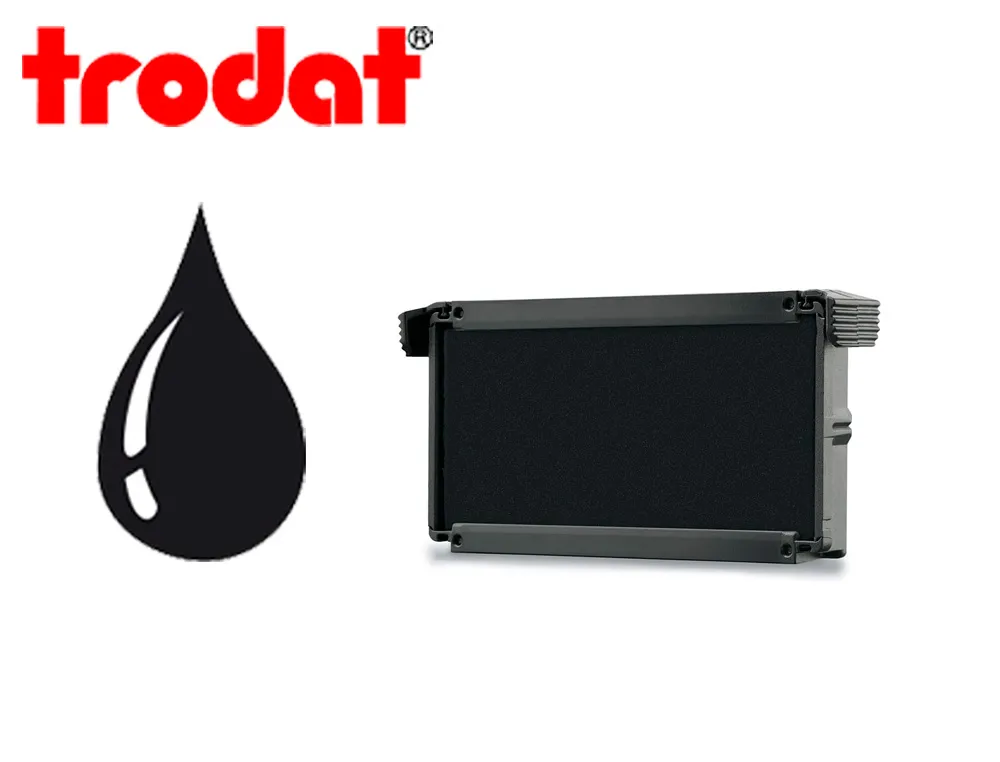 Cassette encrage trodat 6/4912a pour tampon printy 4912/4952/4992/4912t/x print coloris noir
