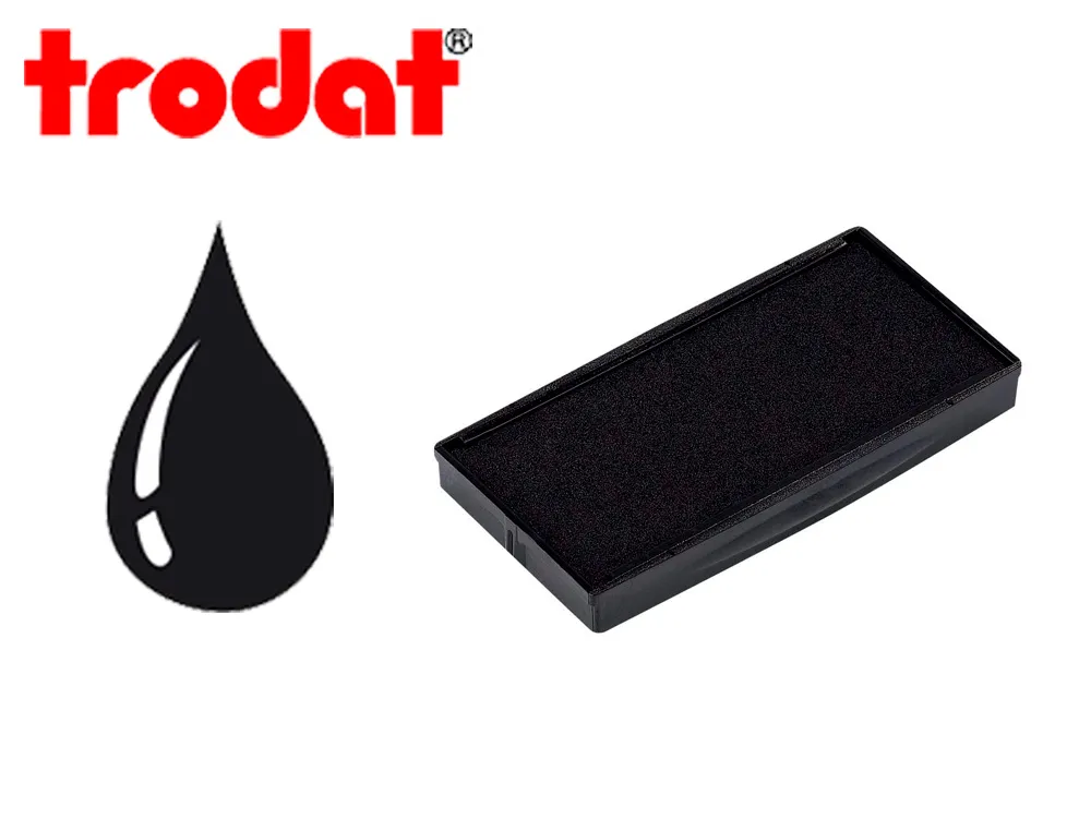Cassette encrage trodat 6/4913a pour tampon printy 4913/4913t/4953 coloris noir