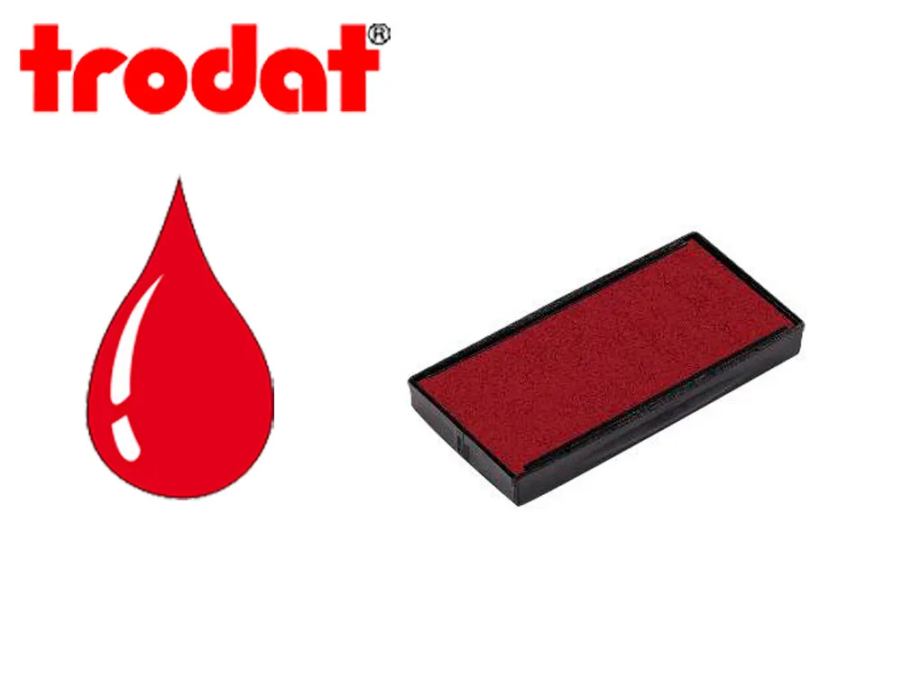 Cassette encrage trodat 6/4913c pour tampon printy 4913/4913t/4953 coloris rouge