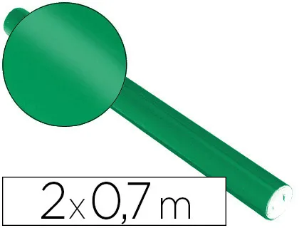 Papier métallisé clairefontaine 80g coloris vert rouleau 0.7x2m