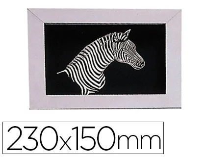 Carte à gratter oz international 23x15cm coloris noir fond argent paquet 10f