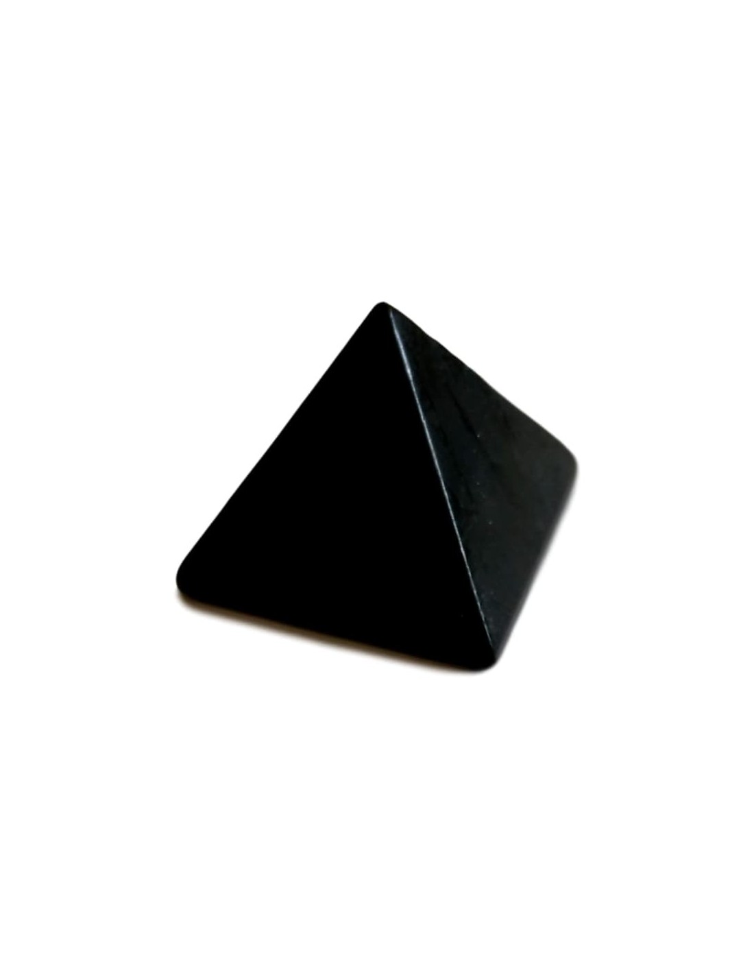 Pyramide en shungite base 3 cm - Purifie l'énergie et favorise l'équilibre émotionnel