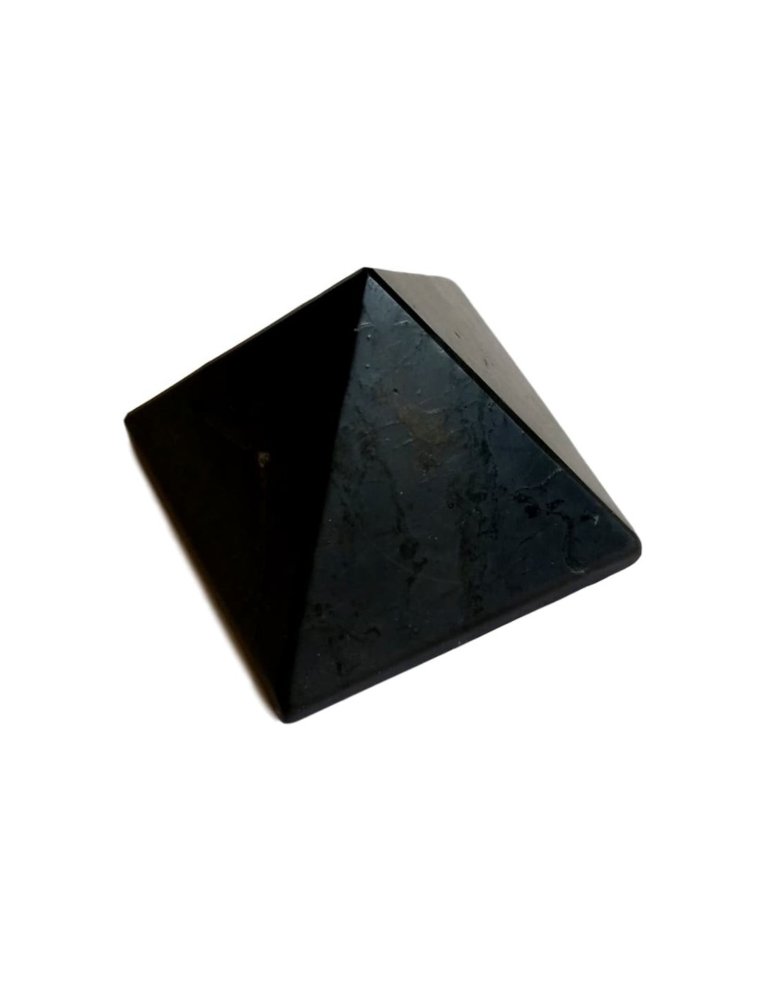 Pyramide en shungite base 5 cm - Purifie l'énergie et favorise l'équilibre émotionnel