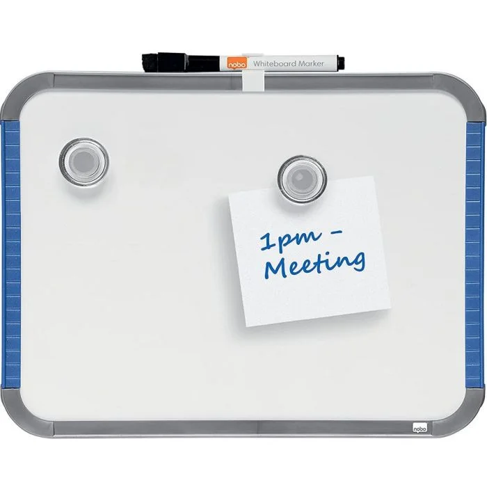Mini Tableau Blanc magnétique - 220 x 280 mm NOBO Slim Line