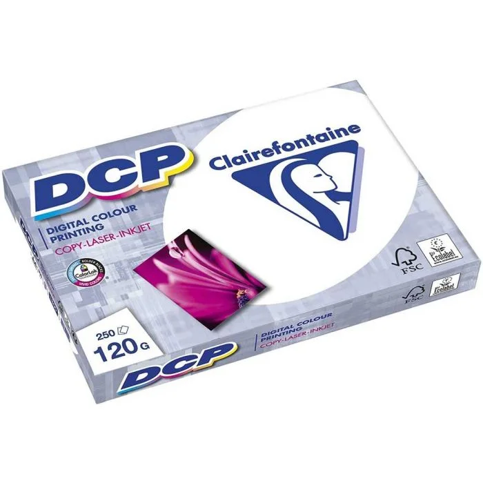 Ramette de papier de 250 feuilles A4 DCP - 120 g - Blanc CLAIREFONTAINE