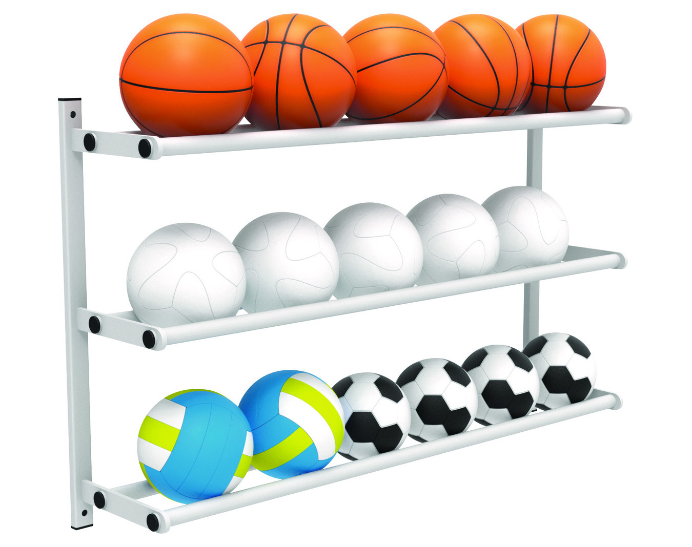 Râtelier mural à ballons