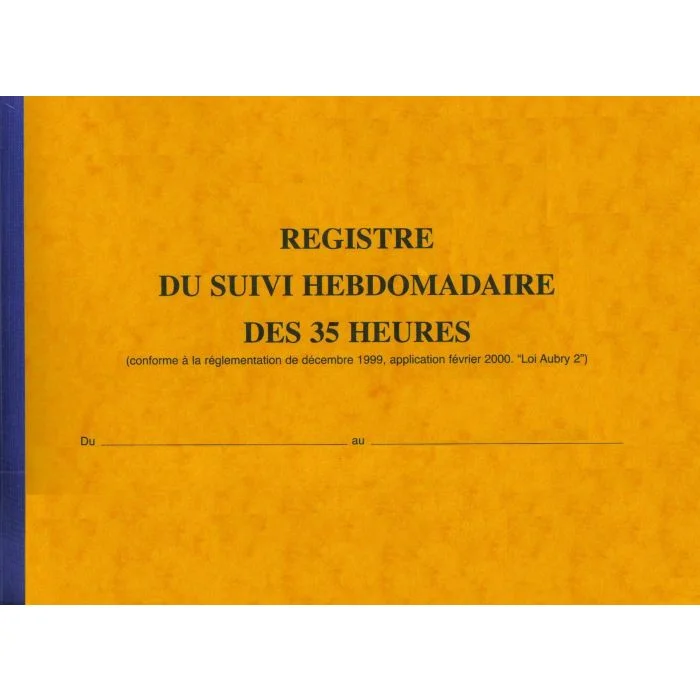 Registre de Présence - Temps de travail ELVE 9422