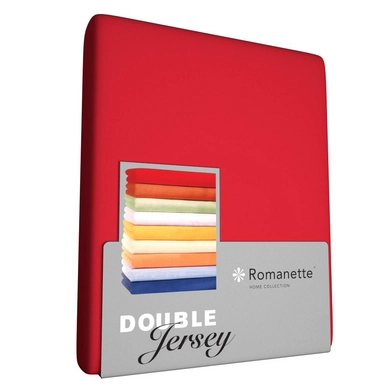 Drap-housse Romanette Rouge (Double Jersey)