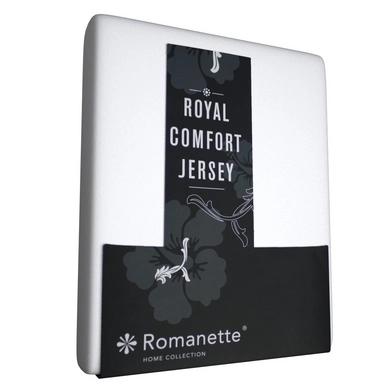 Drap-housse Romanette Blanc (Jersey Royal)