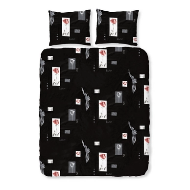 Parure de Lit Satin D'or Rubella Noir Satin