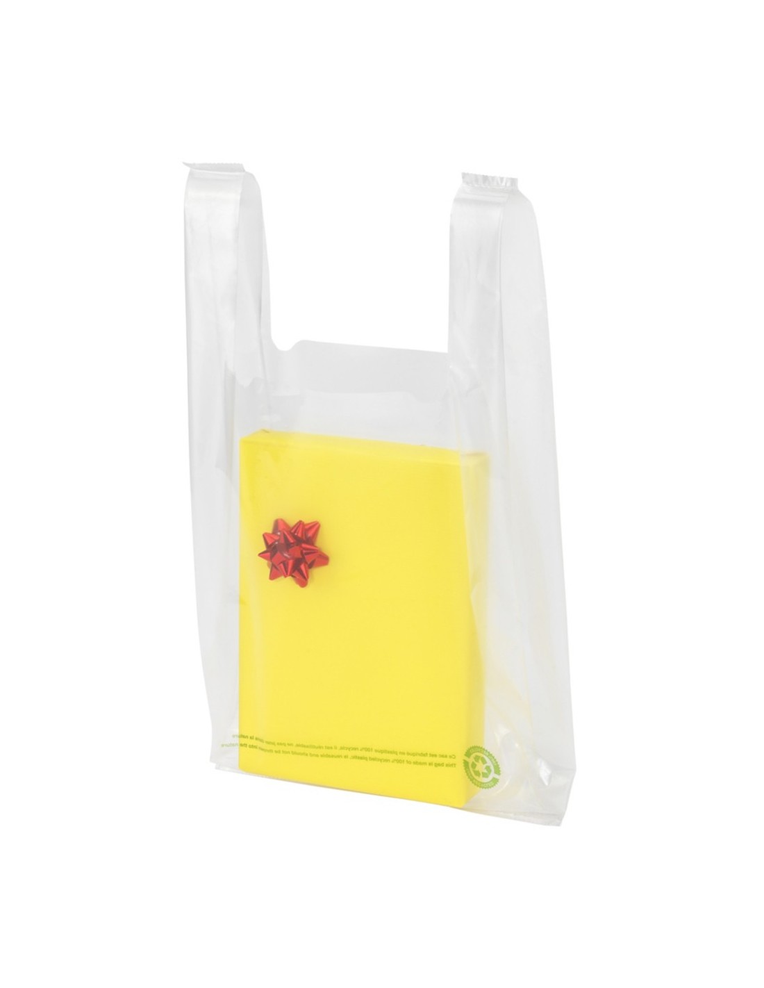 Sac bretelle 50 µ recyclé transparent