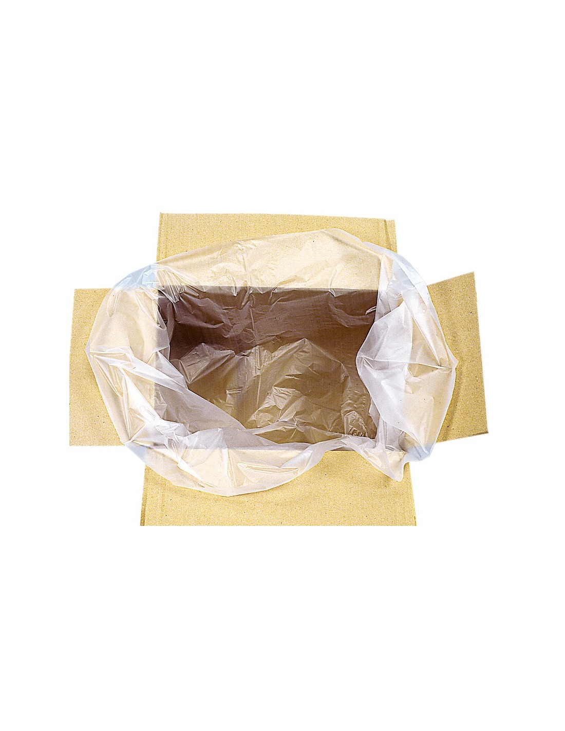 Sac plastique fond de caisse transparent